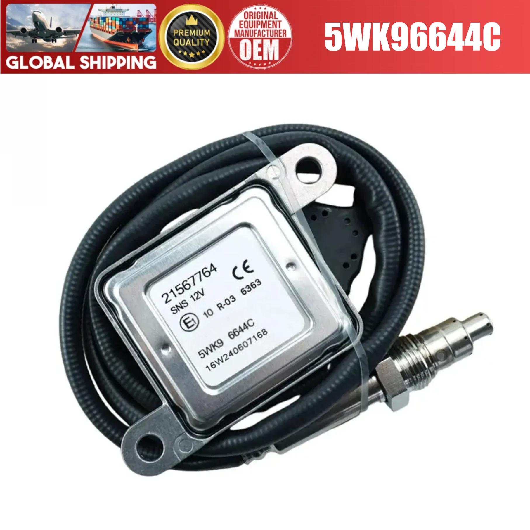 Sensor de Oxígeno y Nitrógeno de Alta Calidad 5WK96644C 21567764 Compatible con Camiones Volvo Mack GU4 VNL VNM
