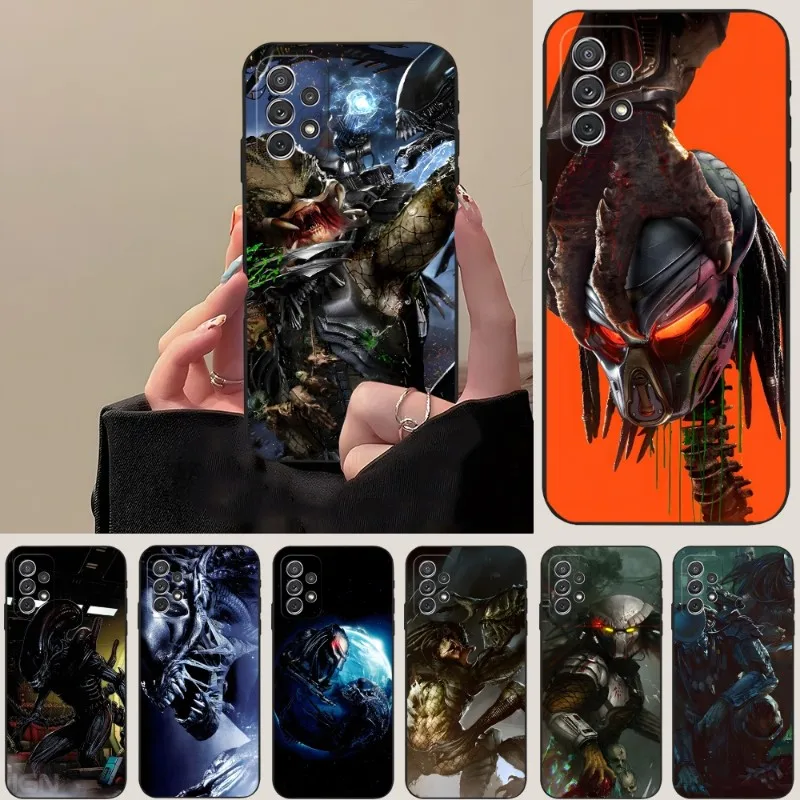 Custodia per telefono Alien Predator Funda per Samsung S23 S22 S21 S30 S20 S9 S10 S8 S7 S6 Pro Plus Edge Ultra Fe Silicone Soft Coque