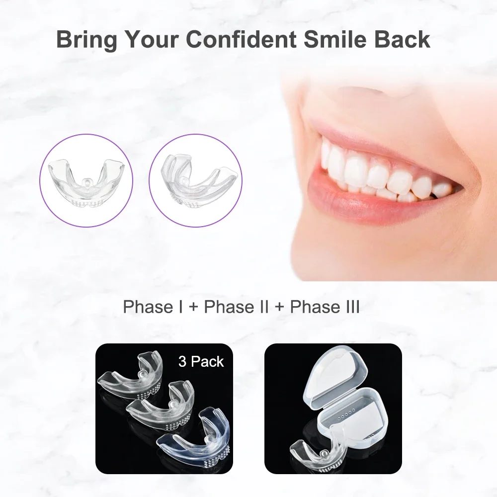 Orthodontic Braces Dental Braces Smile Teeth Alignment Trainer Instanted Silicone Teeth Retainer Mouth Guard Braces Tooth Tray