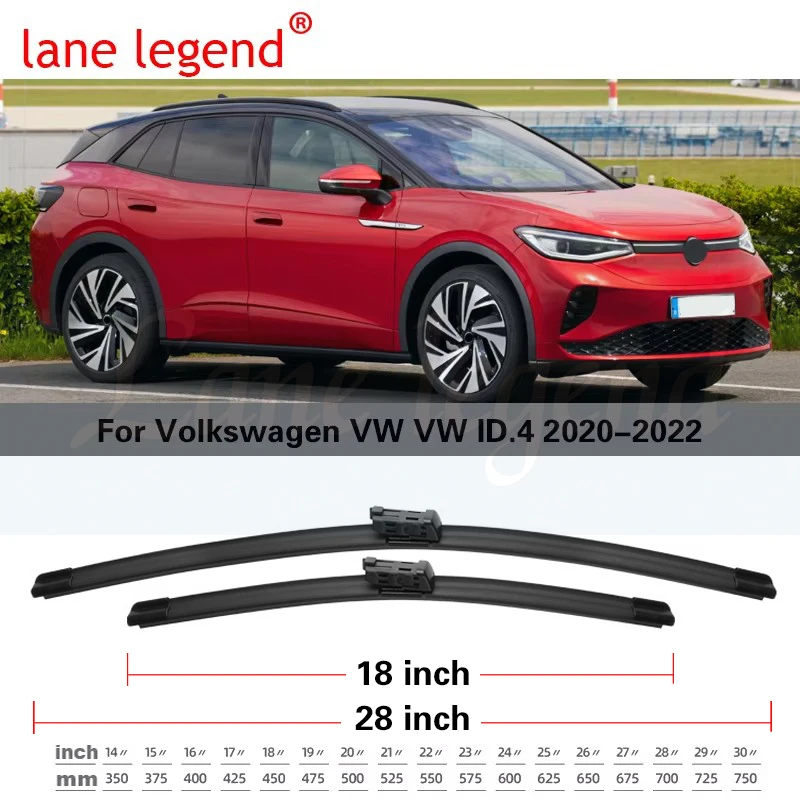 شفرات ممسحات سيارات lane legend لـ Volkswagen VW ID.4 ID4 2020 - 2022 ملحقات السيارة الأمامي شفرة ممسحة الزجاج الأمامي شفرة البضائع #3