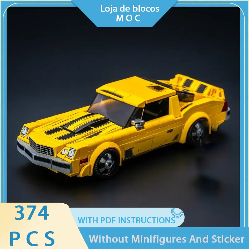 

Boutique new MOC building block mecha movie scene racing model Bumblebee Camaro modularfestivaltoy gift DIY assembly set