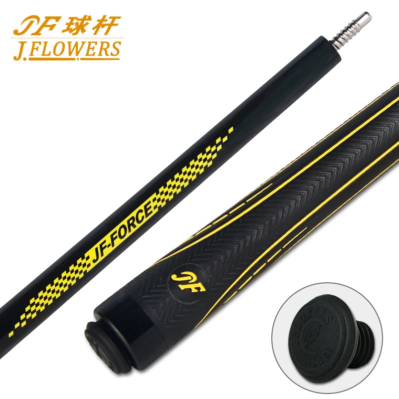 

JFlowers Break Кий Punch Jump Billiard Stick America Nine Ball 1/2 разделенный кий из углеродного волокна, наконечник 147 см, размер 13,8 мм JF-BK