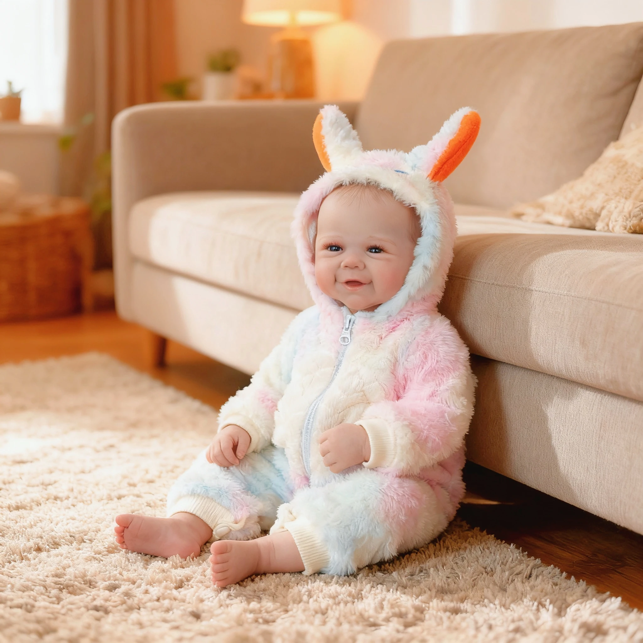 

NPK 19inch Vivienne Full Body Girl Reborn Doll Lifelike Baby with 3D Skin Multiple Layers Painting Touch Doll Collectible Toy