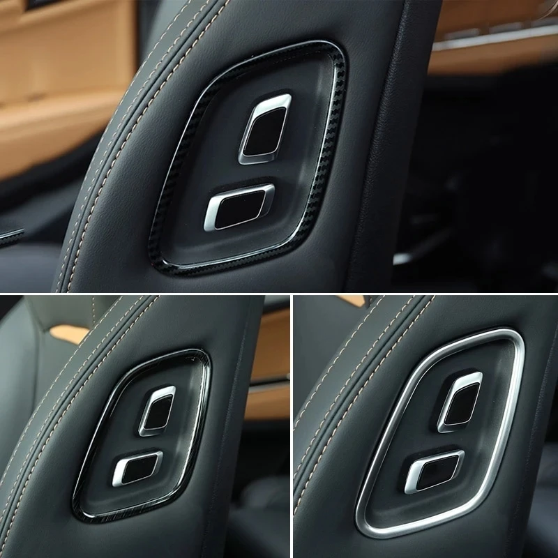 For Geely Tugella Xingyue FY11 2019 2020  Seat Adjustment Button Cover Interior co-pilot Seat back switch bright circle sticker