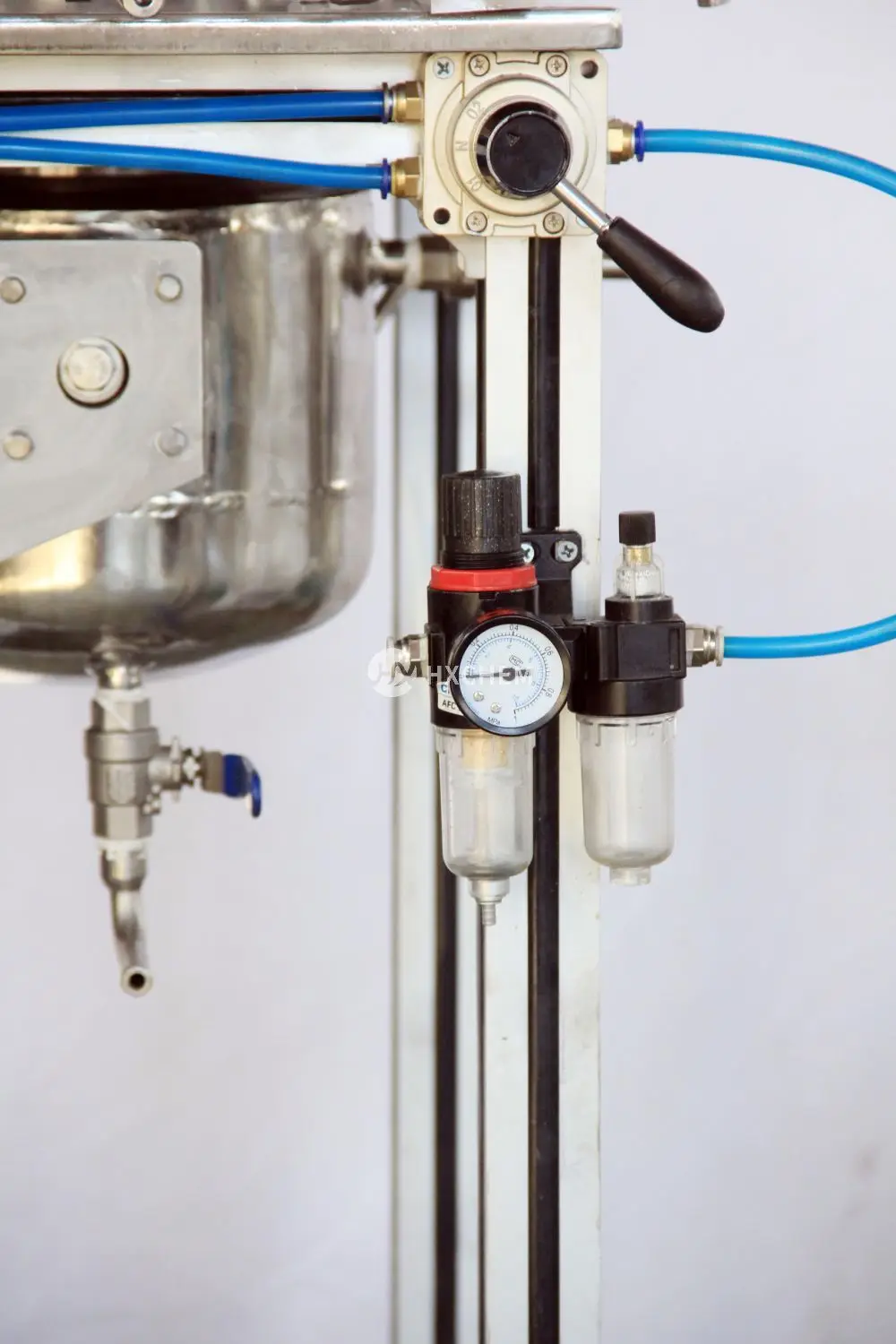 Système de réacteur de laboratoire haute pression non agité de 1 litre avec régulateur de débit et échantillonnage