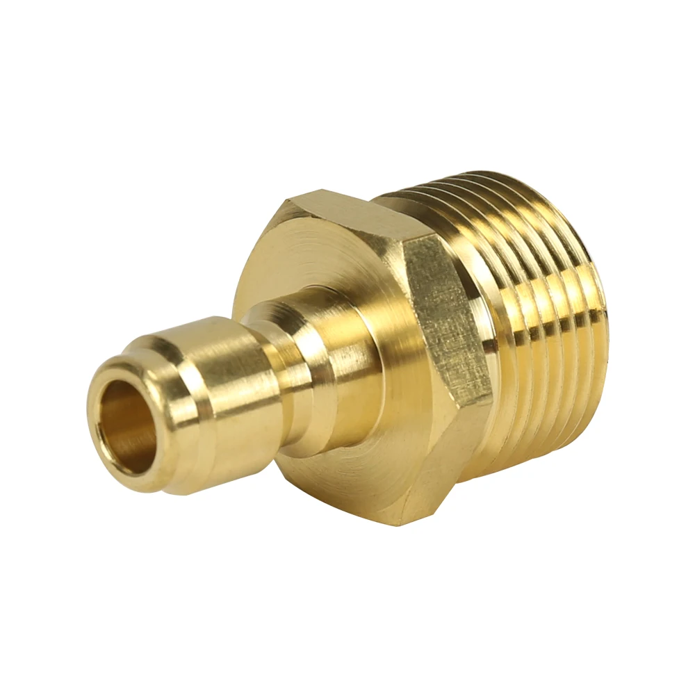 High Pressure Washer Car Washer Brass Connector Adapter M22 Male + 1/4