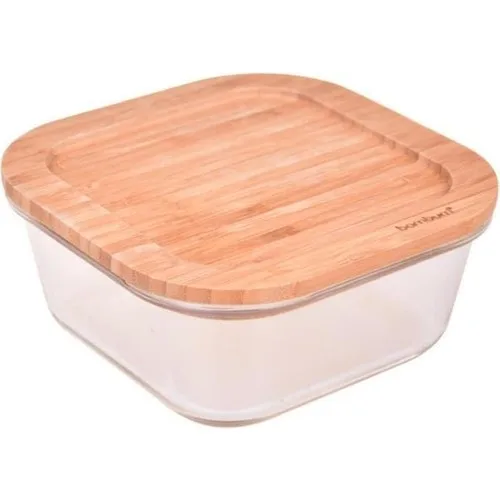 Bambum Lavi-Square Glass Storage Container 1100ML