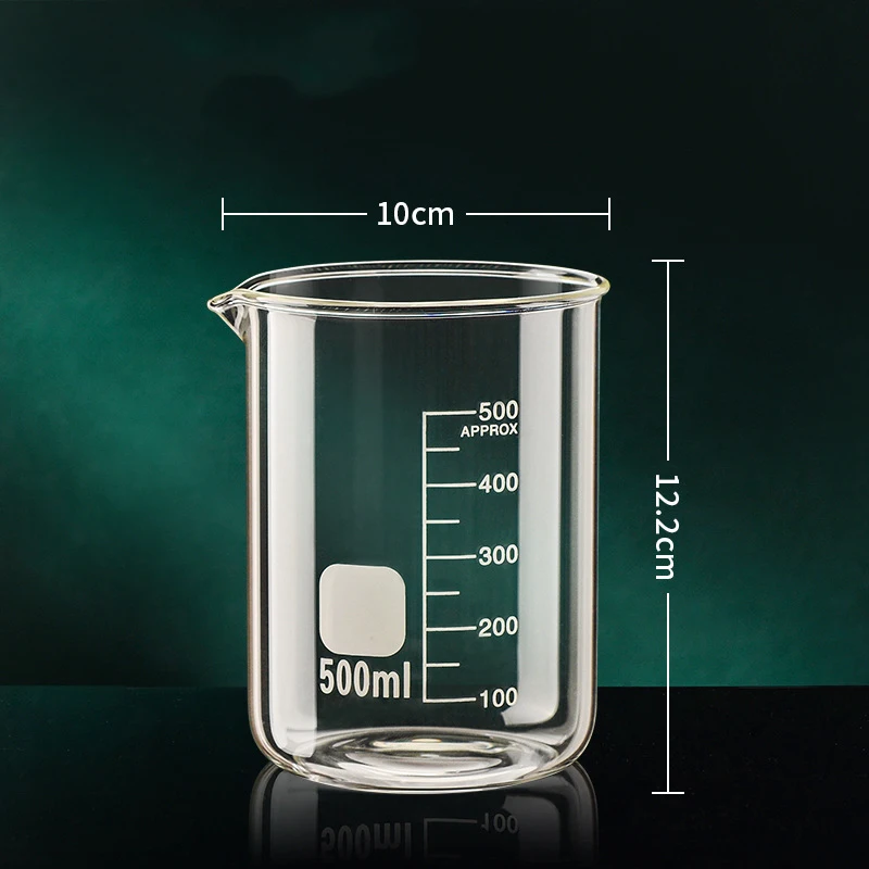 50/100/150/250/500/1000 ml Hoge Borosilicaatglas Maatbeker Clear schaal Cup Laboratorium Beker Keuken Bakken Maatbeker