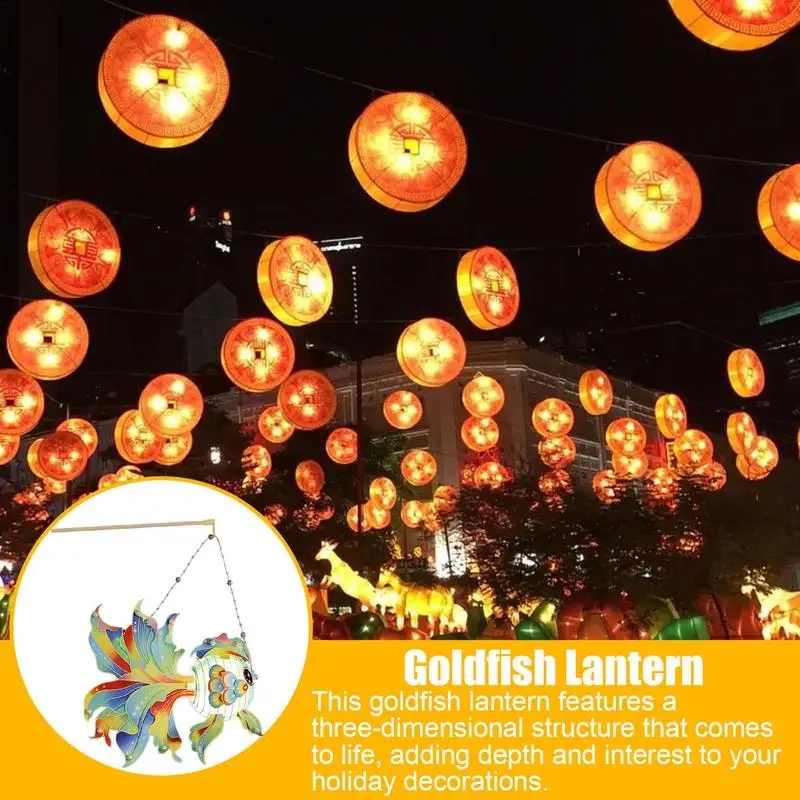 

Fish Lantern Craft Stuff Chinese Paper Festival Lantern Making Kit 3D Chinese Paper Craft Stuff Chinese Handheld Lantern Making