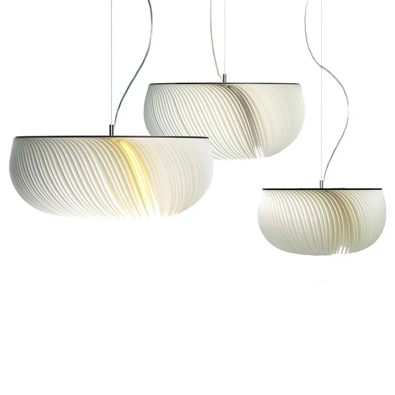 Minimalist Pleated Pendant Light Parchment Shade Hanging Lamp for Living Room Bedroom Study Desk Bedside Decor