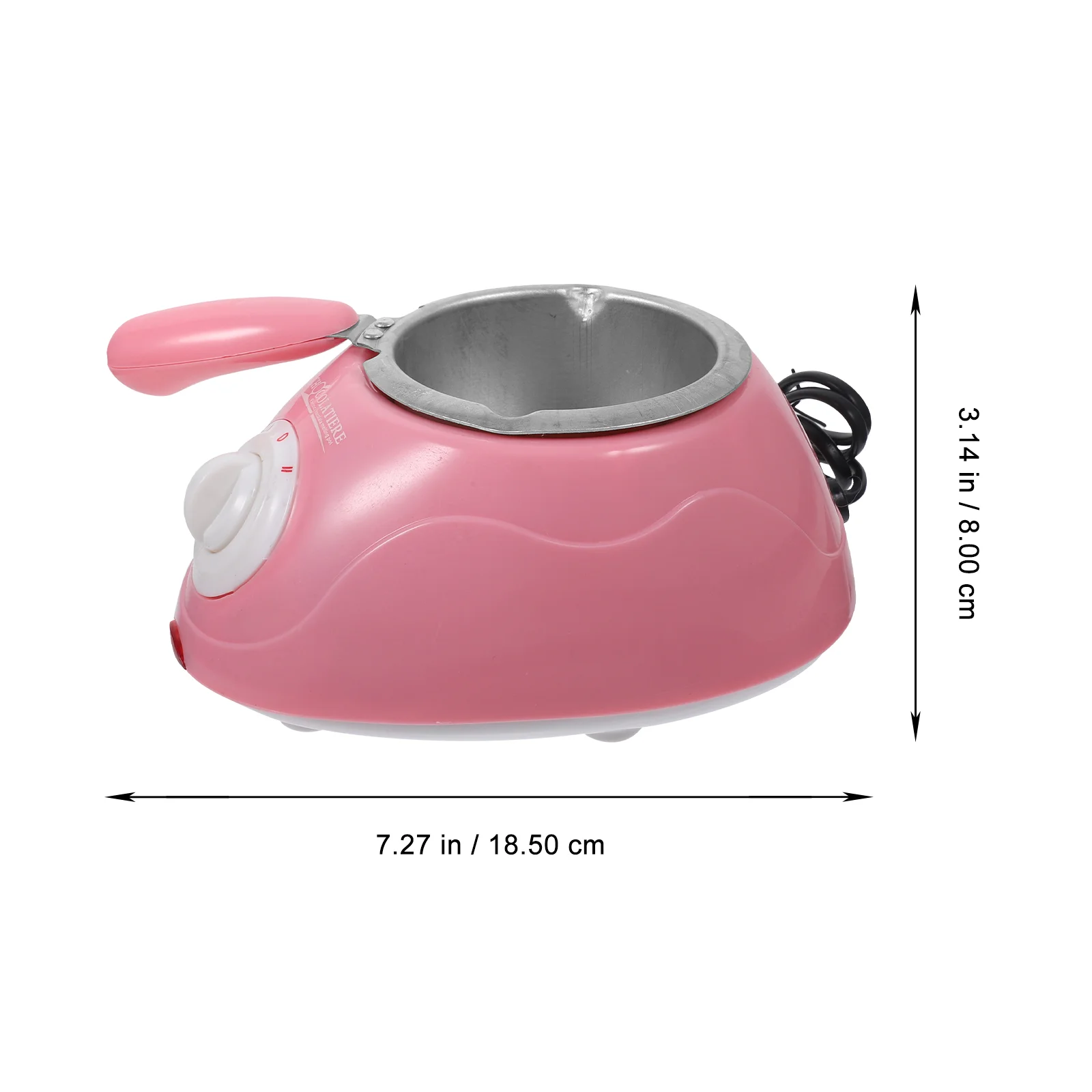 Creative Mini Electric Chocolate Melting Pot Chocolate Maker Chocolate Fondue Machine Tools Set (Pink)