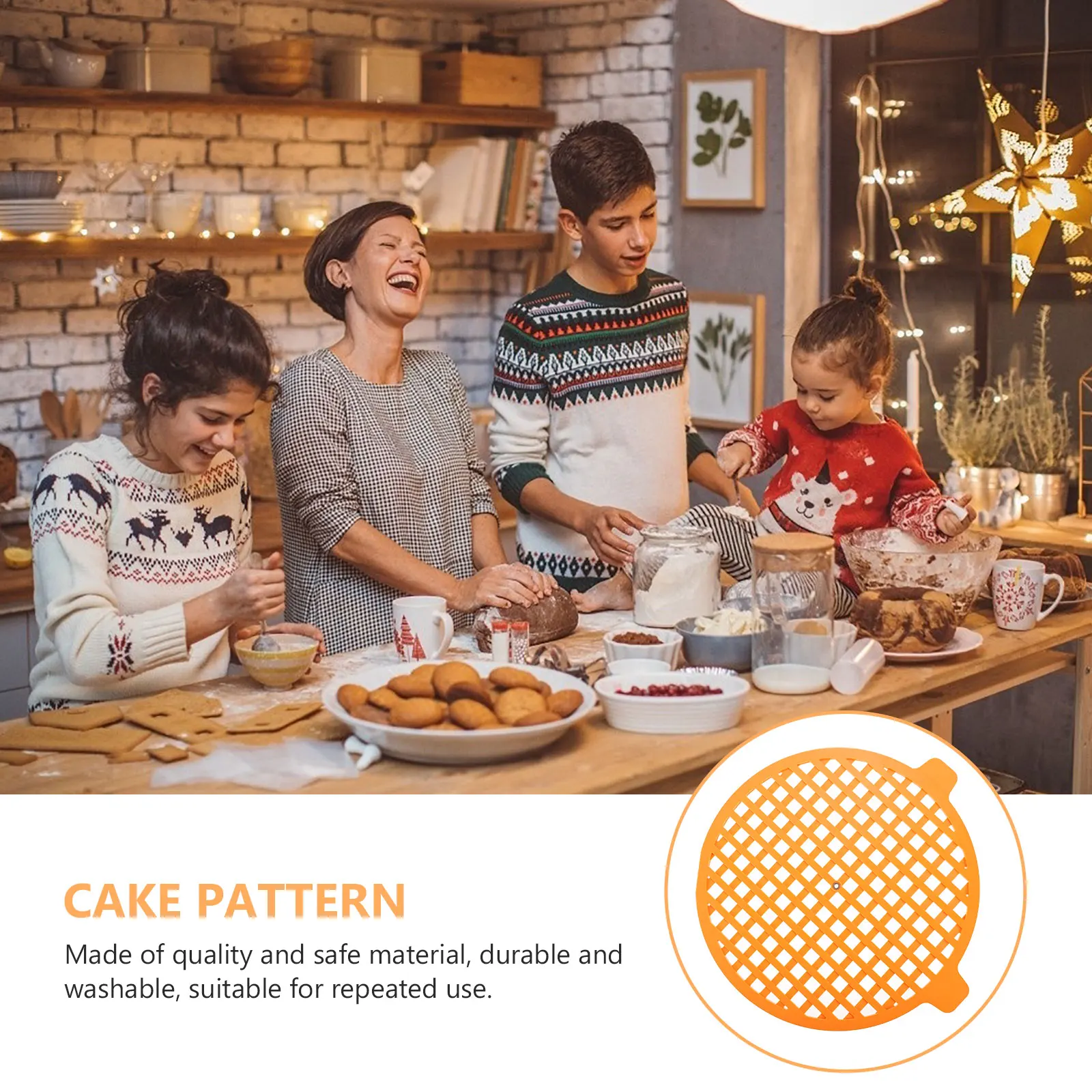 

Cake Stencil DIY Template Embossing Mold Reusable Circle Pattern nament Decor Cake Pans Spray Craft Making Cookie Decoration