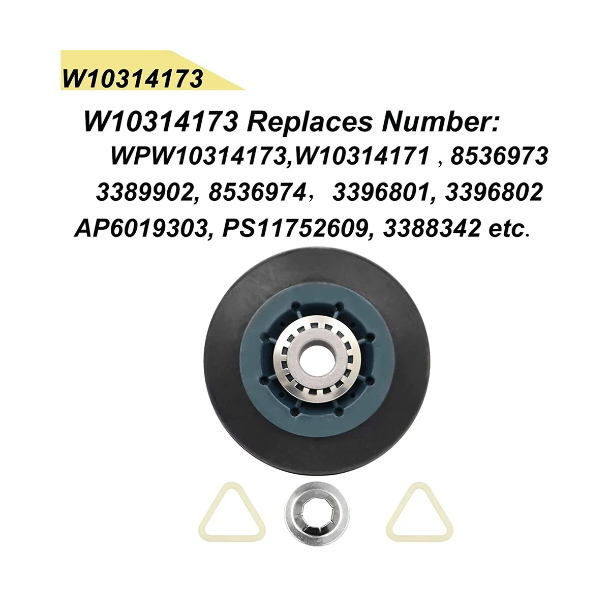 مجموعة دعم الأسطوانة طبل ، أجزاء مجفف ، استبدال مجفف ، متوافق مع WPW10314173 ، 4 حزمة ، W10314173