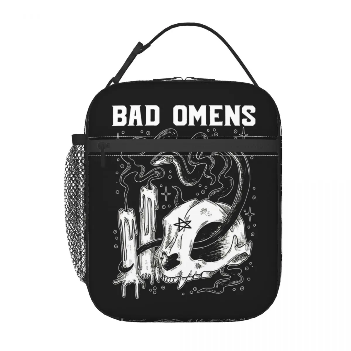 Bad Omens Nightmare Metal Band Accessories Insulated Lunch Bags Storage Food Boxes Reusable Thermal Cooler Lunch Boxes