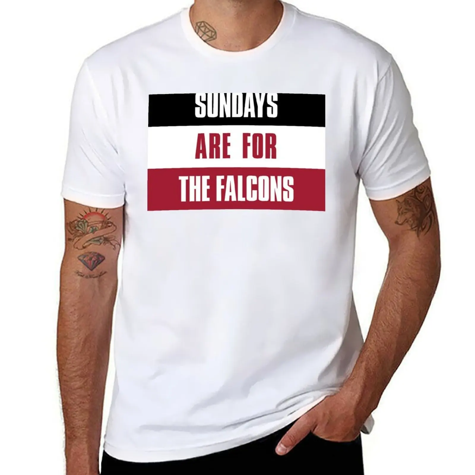 

Sundays are for The Falcons, Atlanta Football T-Shirt cotton t shirt man man t shirts for men casual T-Shirt