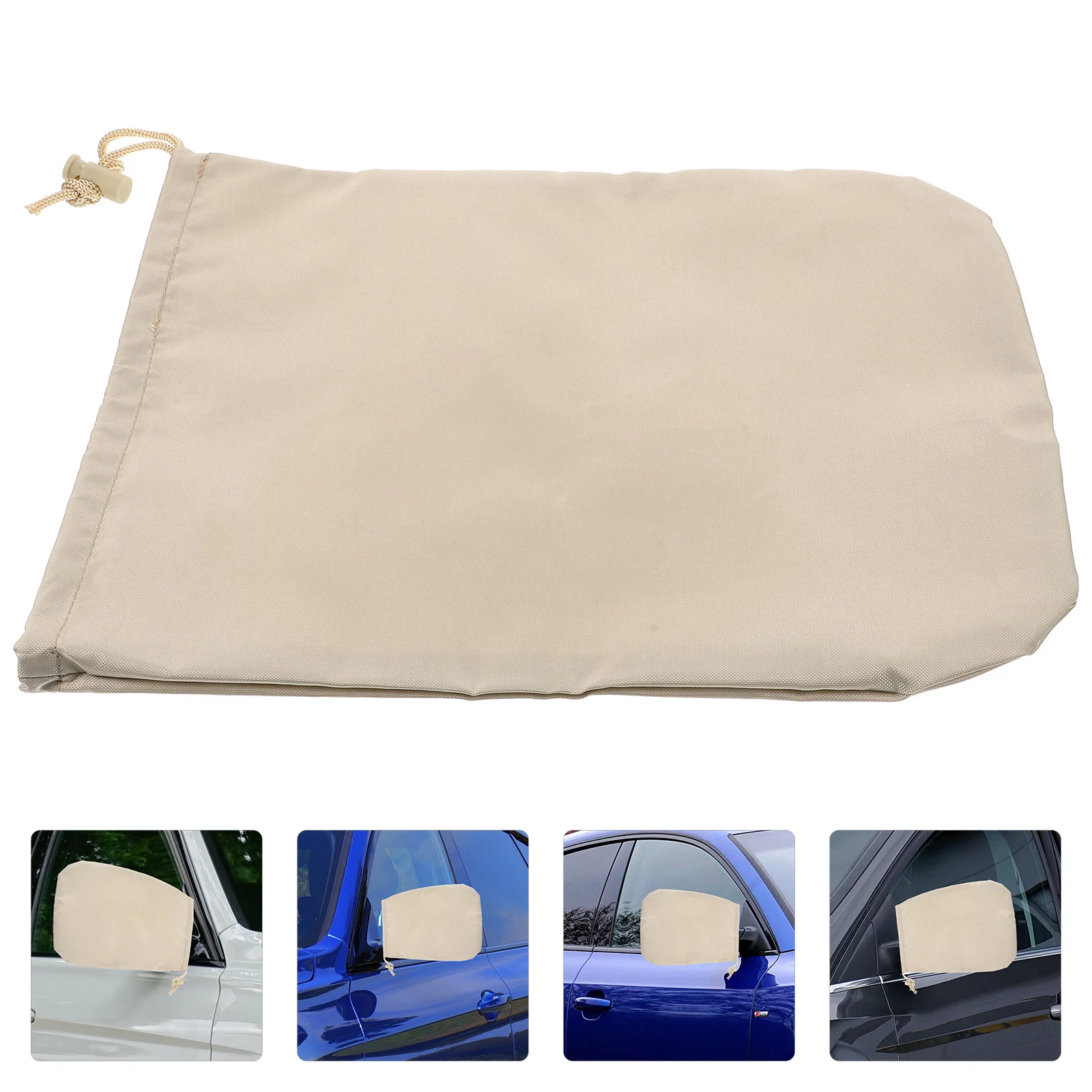 

2Pcs Car Side Mirror Covers Rearview Protective Shields Oxford Fabric Wear Resistant Fits Most Vehicles Side Mirror Covers