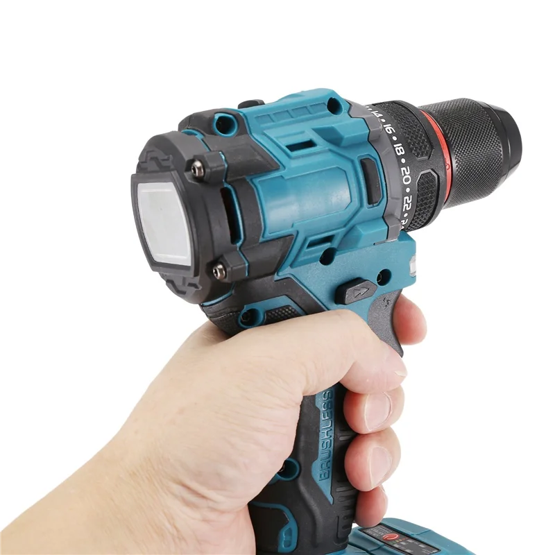 

ABRW-Electric Drill 3/8Inch 90Nm Cordless Electric Drill Brushless Hand Screwdriver For 18V 21V Battery Power Tools