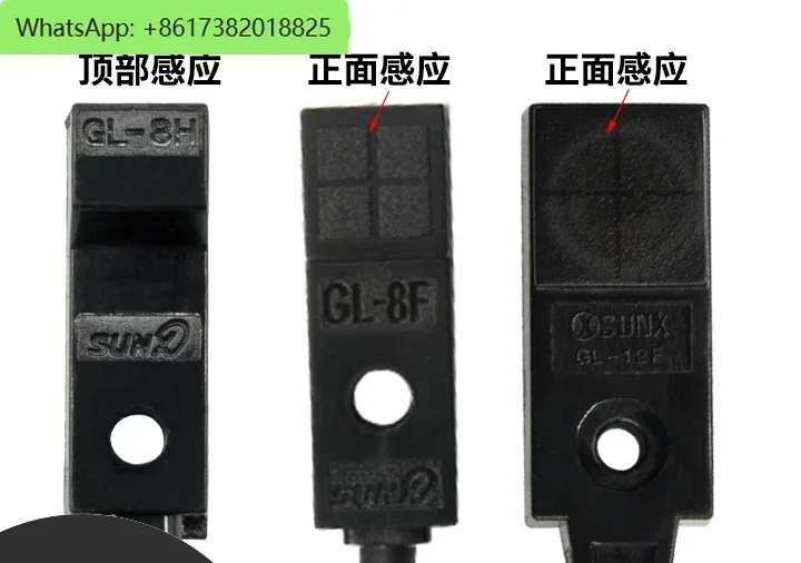 Shenshi Metal Proximity Switch GL-8H/F/U/FB/FP/HB/ DC Normally Open Small Top Sensing 1M