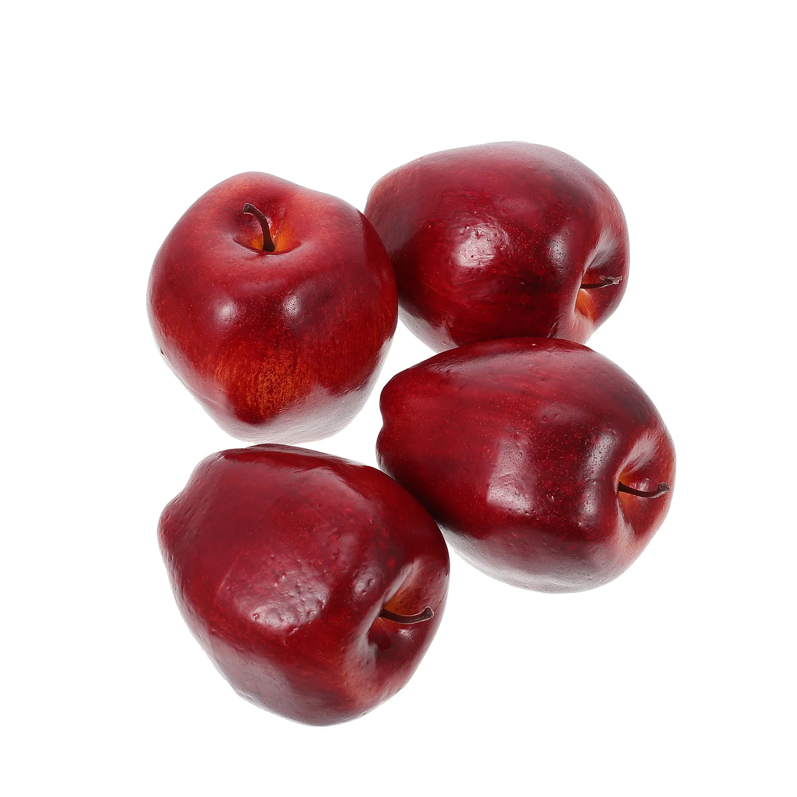 

4 Pcs Simulation Fruit Model Fruitful Lifelike Decorations Fake Delicious Apples Food Props