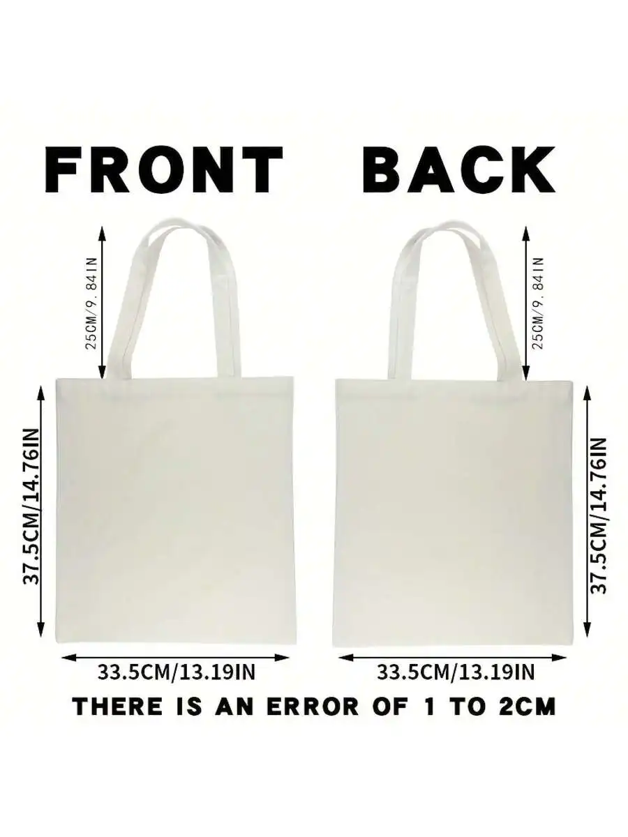 Bolsa de lona personalizable para profesores de música, duradera, sin forro, para el trabajo o uso informal