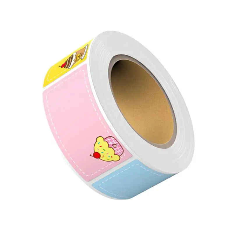 

Color Coding Labels 280/Roll Waterproof Cake Label Sticker Rectangular Adhesive Name Tags For Business Document Labeling Student