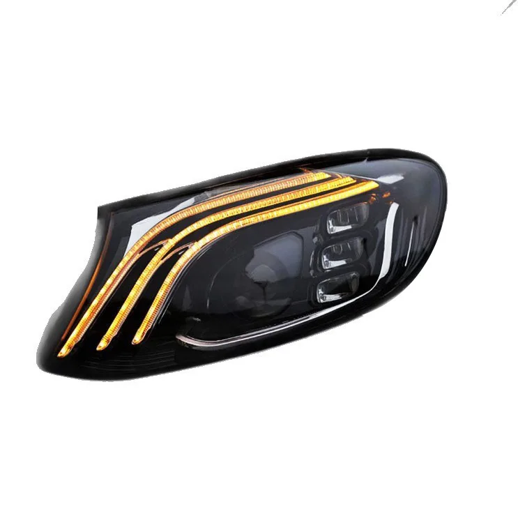

16-20 Model E-Class W213 Headlight Assembly Modified with LED Lenses for Daytime Running Lights