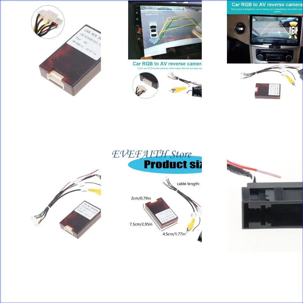 124B Video Format Adapter Backup Reverse Camera Decoders With RCD510 RNS510 RNS315