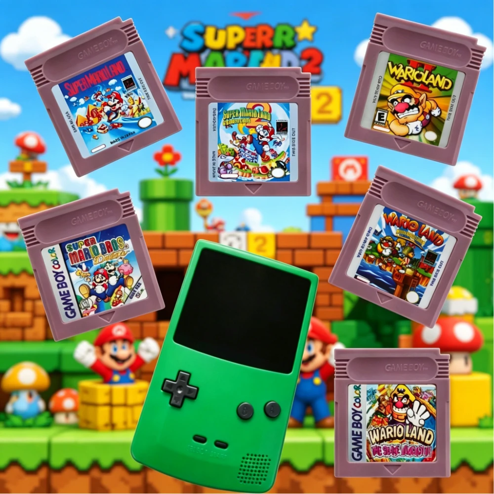 USA GBC 16 Bit Game Video Game Cartridge Console16 Bit Game Card Wario Land Donkey Kong Wario Land 2 Yoshi for GBC/GBA Mario