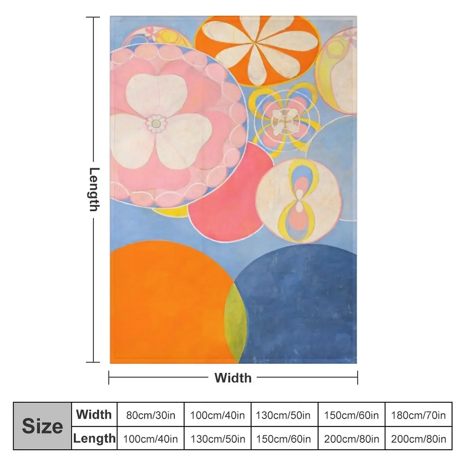 group iv - hilma af klint design Throw Blanket cosplay anime Giant Sofa Warm Blankets