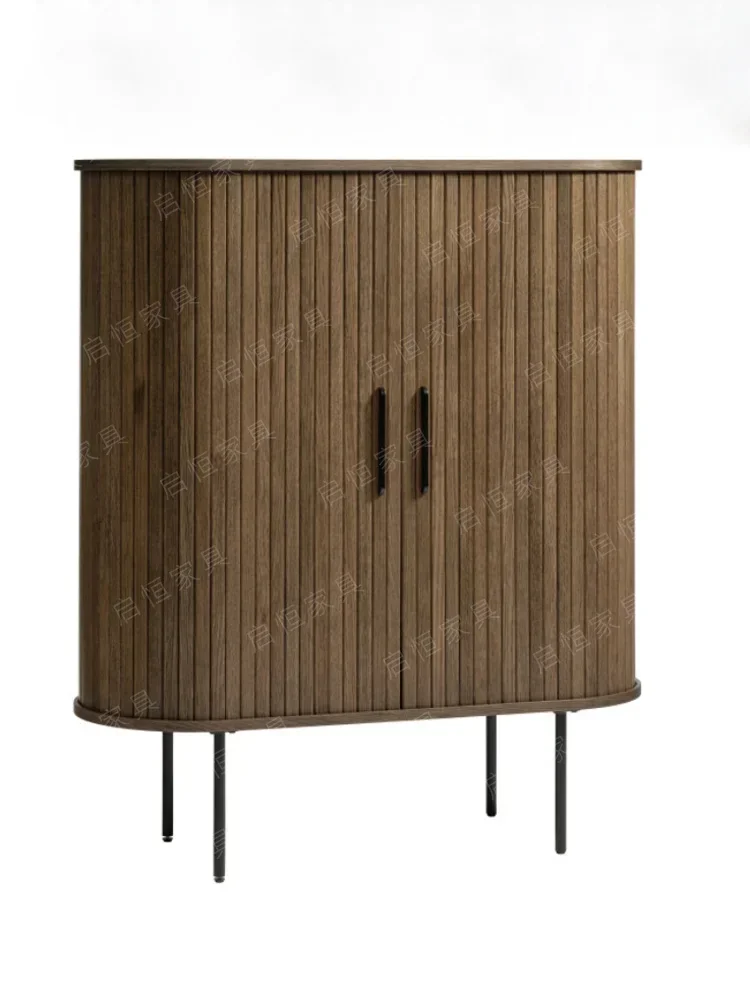 

ld25 Nordic solid wood dining side locker against the wall light luxury multi-functional high-end storage decorative cabinet