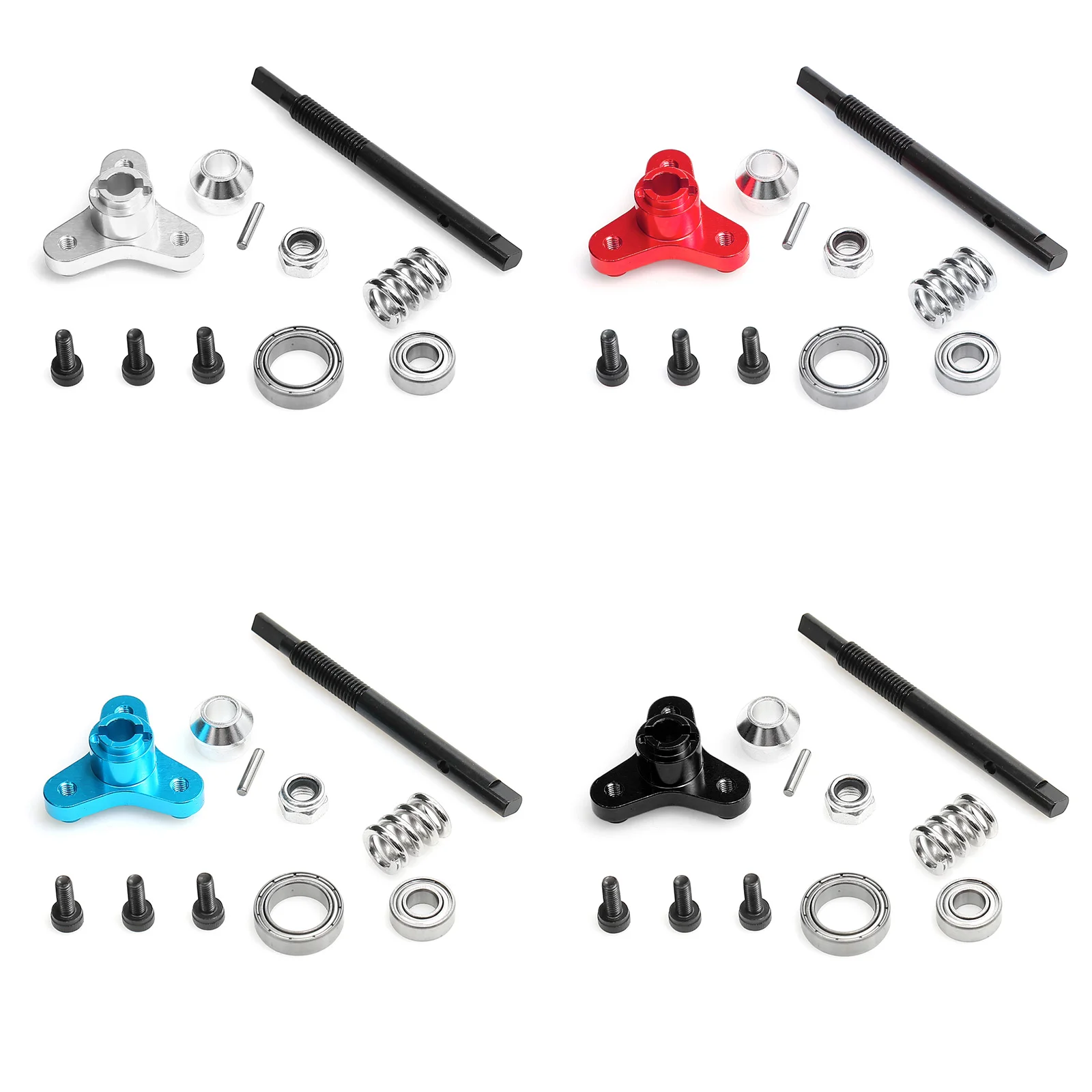Verbesserter Hochleistungs-Kupplungssatz für 1/10 Traxxas Stampede Rustler Hoss 4X4 VXL, Stahl-Stirnrad und Aluminiumnabe