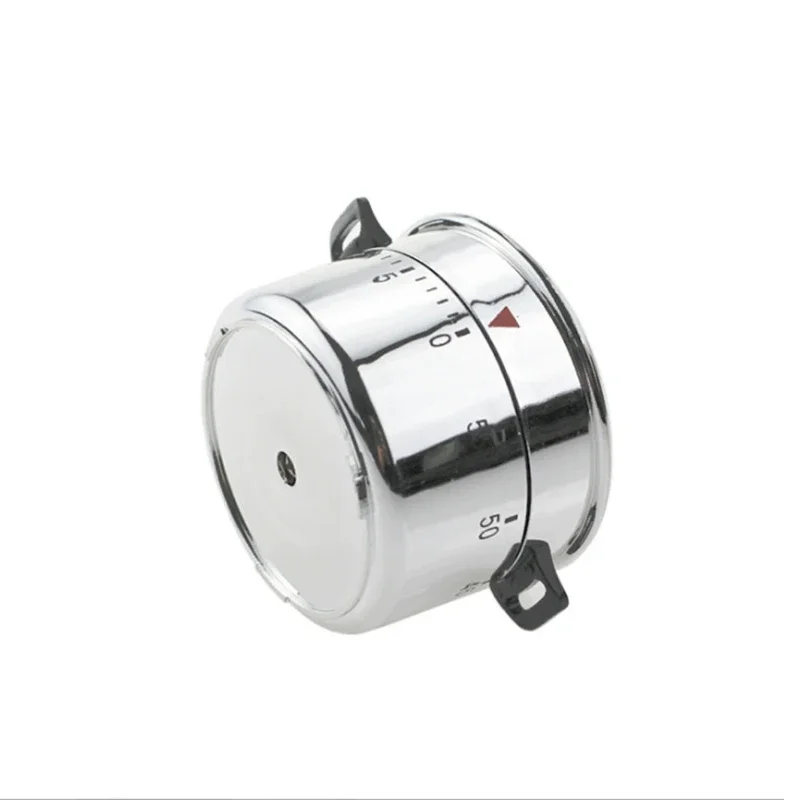 Kitchen Timer Stainless Steel 60 Minutes Mechanical Timer Kitchen Cooking Countdown Reminder Time Manager Household Kitchen Tool