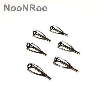 3PCS 낚싯대 MN 팁 탑 # 6 / # 8 스피닝 및 캐스팅 가이드 DIY 낚싯대 건물 수리 실버 색상 NooNRoo