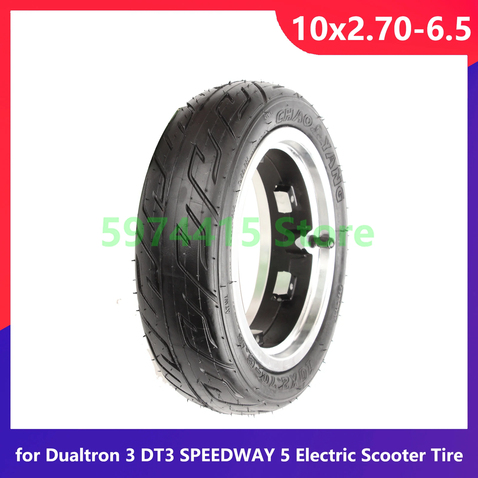 10 Inch 10x2.70-6.5 Hub Tubeless Tire for Dualtron 3 DT3 SPEEDWAY 5 Electric Scooter Tire With Wheel Hub Rim