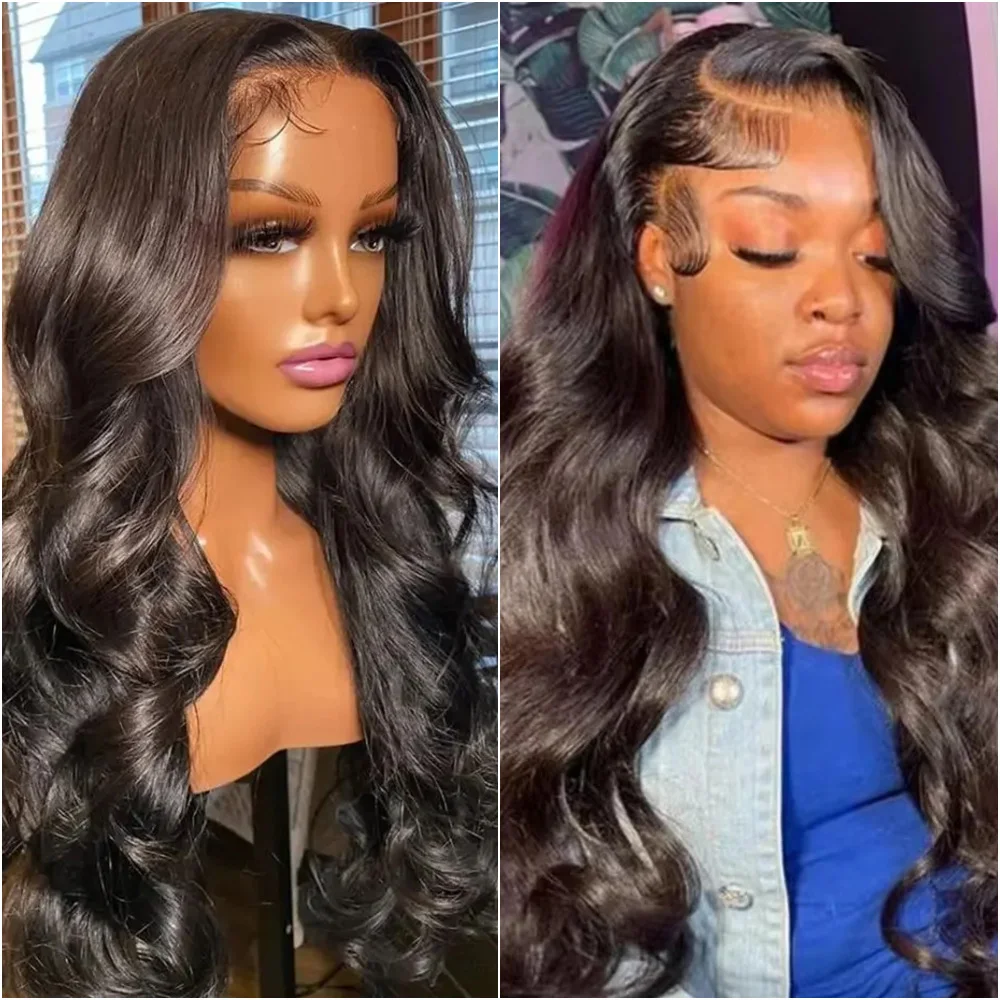 

40-дюймовый парик с волнистыми волосами, 7x6, 360 Full Lace Front, предварительно снятая линия роста волос, бразильские волосы, плотность 200, 13x6 HD прозрачный фронтальный парик из человеческих волос