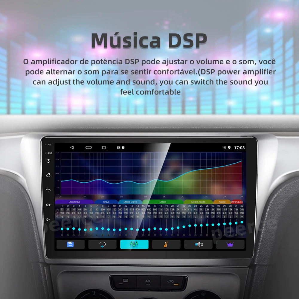 Universal DSP 9/10.1นิ้ว1 Din Android เครื่องเล่น Stereor วิทยุนำทาง GPS รถวิดีโอ Carplay