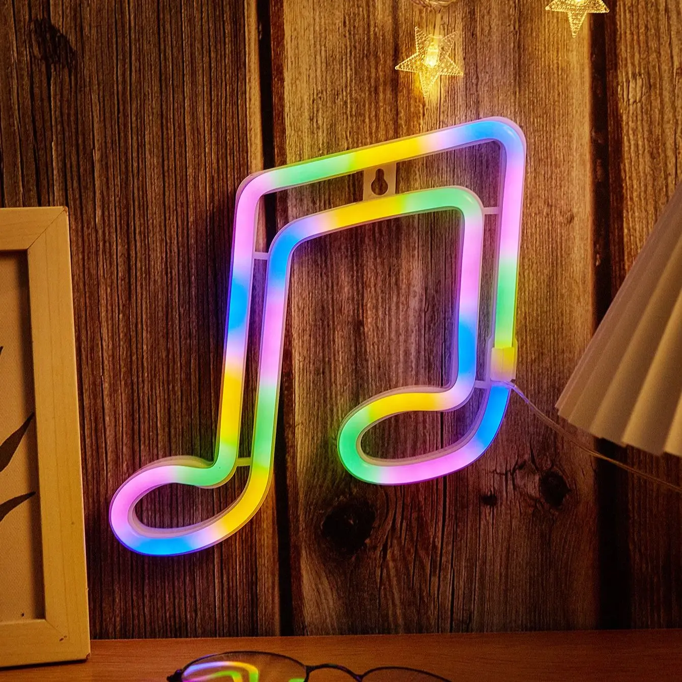 

Светодиодная неоновая вывеска Chi-buy в форме музыкальной ноты, USB-питание, ночник, 3D-декор для стен, лампа-украшение для спальни и гостиной
