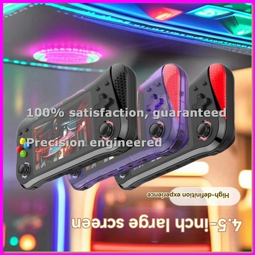 

Портативная игровая консоль X8M Retro Video, 128 ГБ, 25000+ игр, 4,5-дюймовый IPS-экран, поддержка нескольких эмуляторов, черный цвет - ABFT