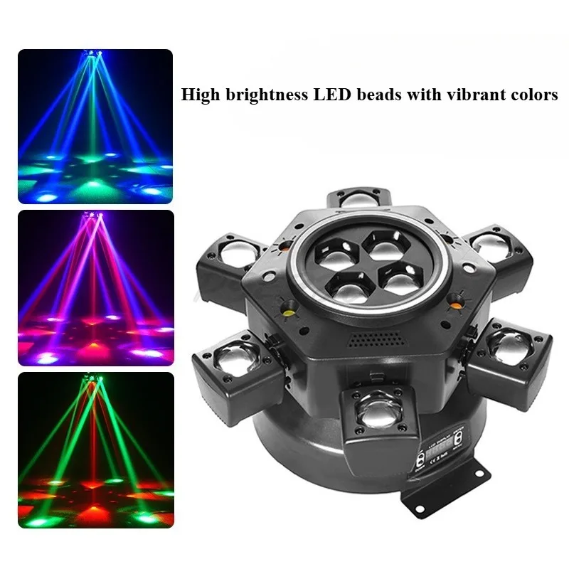 Outdoor Decoration Six Arm Little Vajra Stage Light KTV Bar Moving Head Light Laser Beam Light DJ