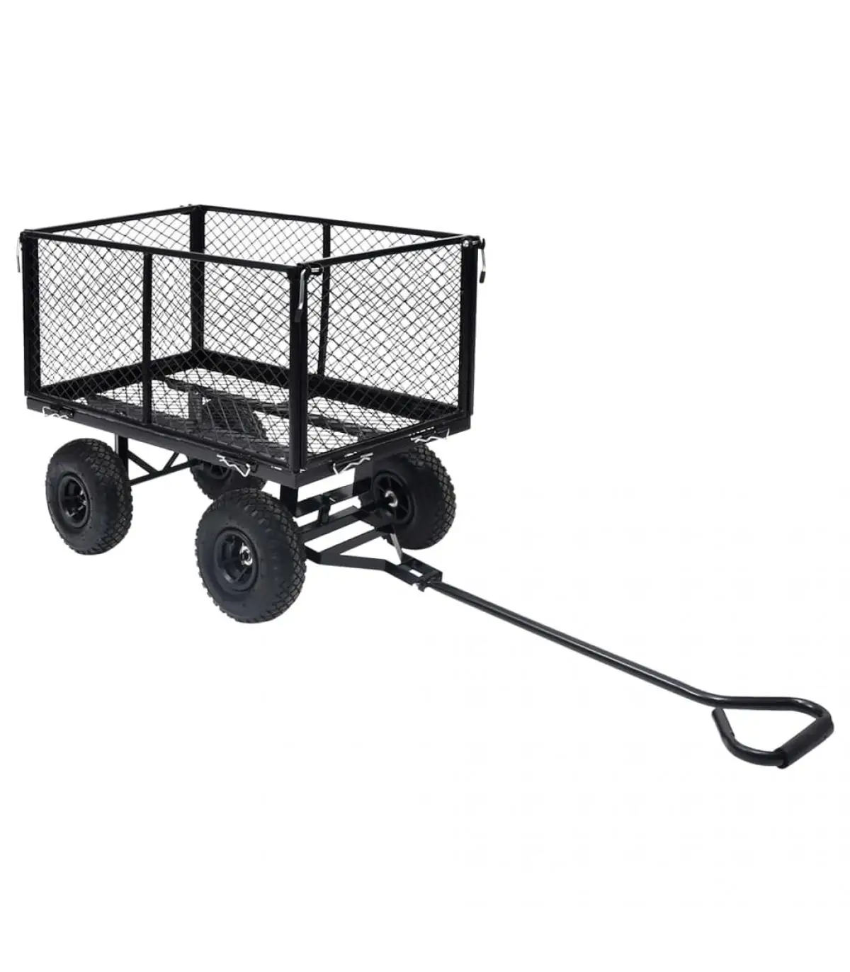 350 kg black garden hand cart cargo trolley