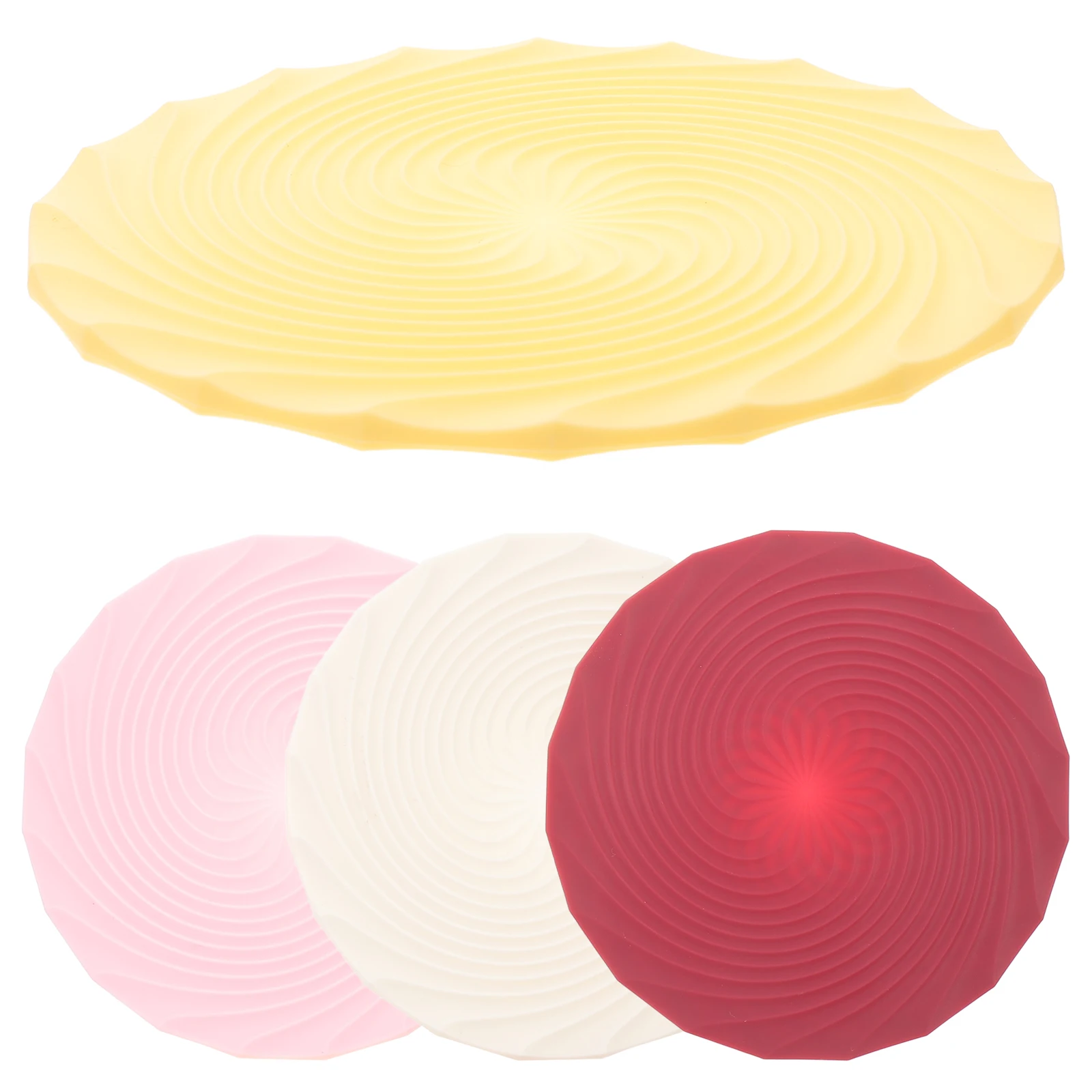 

4Pcs Anti Slip Silicone Cup Coaster Round Coffee Mug Pads Table Protection Heat Resistant Mats Coasters for Coffee Table