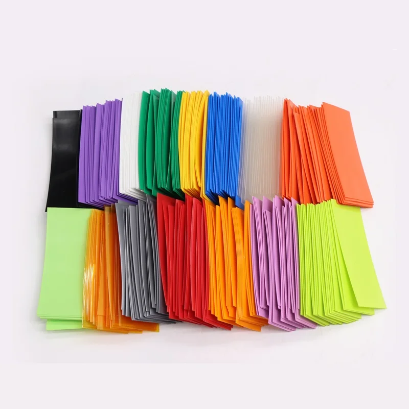 AA Battery PVC Heat Shrink Tube Width 23mm X 53mm Insulated Film Wrap Protect Case Pack Wire Cable Sleeve