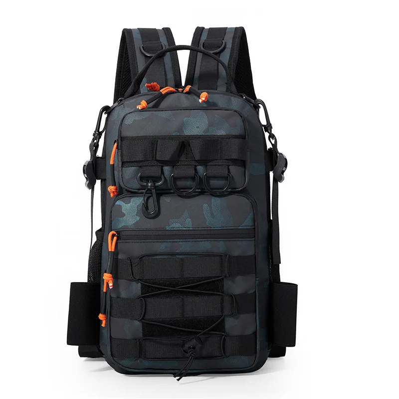 New Camouflage Fishing Tackle Backpack Multi-Pocket Outdoor Tactical Backpack for Hiking Camping Fishing