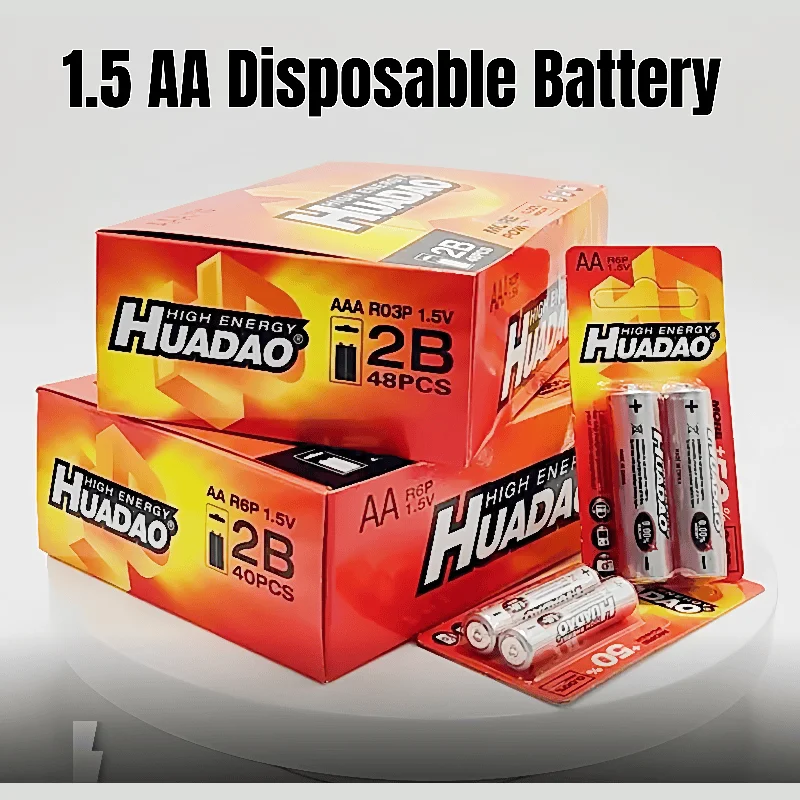 

AA Batteries 1.5V for Remote Control Mouse Toys Camera Alarm Clock Calculator Keyboard High Capacity Disposable Dry Cell