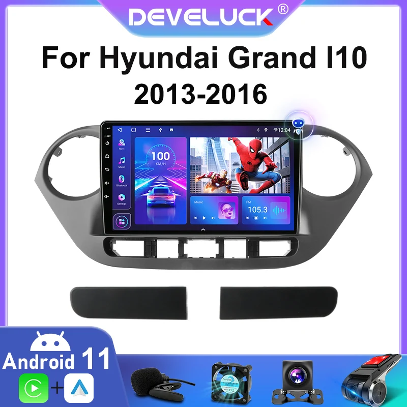 

2 Din Android 11 Car Stereo Radio Multimedia Video Player For Hyundai Grand I10 2013-2016 Navigation GPS Carplay 4G+WIFI RDS DSP