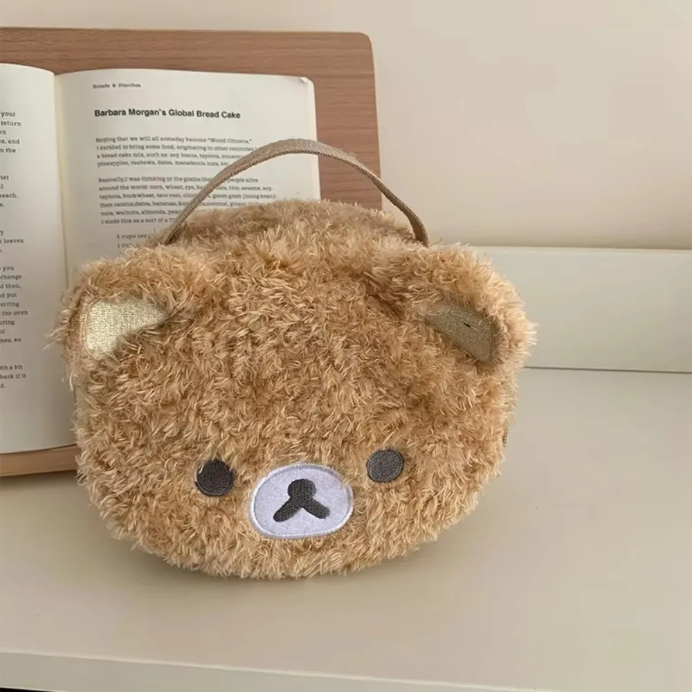 Estuche de Maquillaje de Peluche con Diseño de Oso Relajado, Bolsa de Cosméticos, Bolsa de Almacenamiento de Joyas para Mujer, Organizador para Niñas, Bolsos de Mano, Regalo, Gran Venta