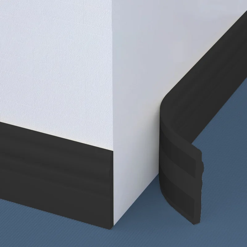 6-Meter Wall Foot Skirting Board Edge Strip, Living Room Corner Protector, Anti-Collision Self-Adhesive Wallpaper.