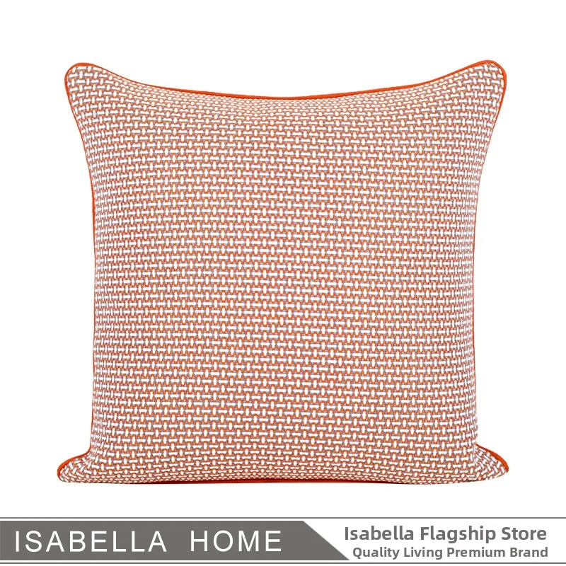 

Modern Orange Mosaic Double-Sided Pillow Soft Decorative Cushion for Children's Room Sofa Decorative Pillow Sample Room