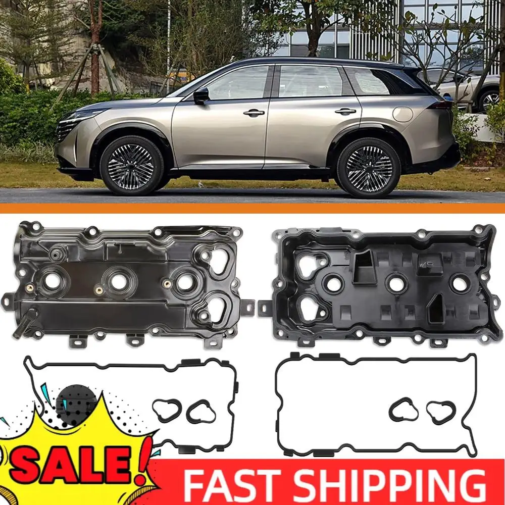 

2pcs Camshaft Rocker Cover W/Gasket Screw Oil Cap Rubber Cover Gasket Kit for Nissan Maxima 2009-2020 Murano 3.5L 2015-2020