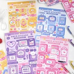 Cute Sweet attack series Stickers Text Dialog Idol Card DIY Material Scrapbooking Decorative Sticker Personalized Stationery